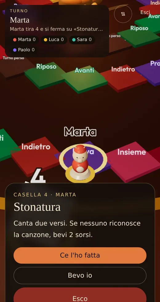 Su smartphone: la carta della casella con la prova da fare