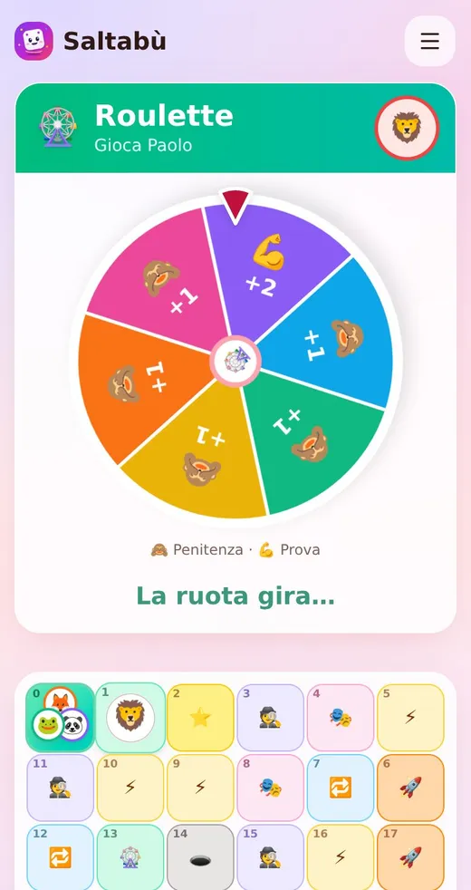 La roulette delle penitenze che gira